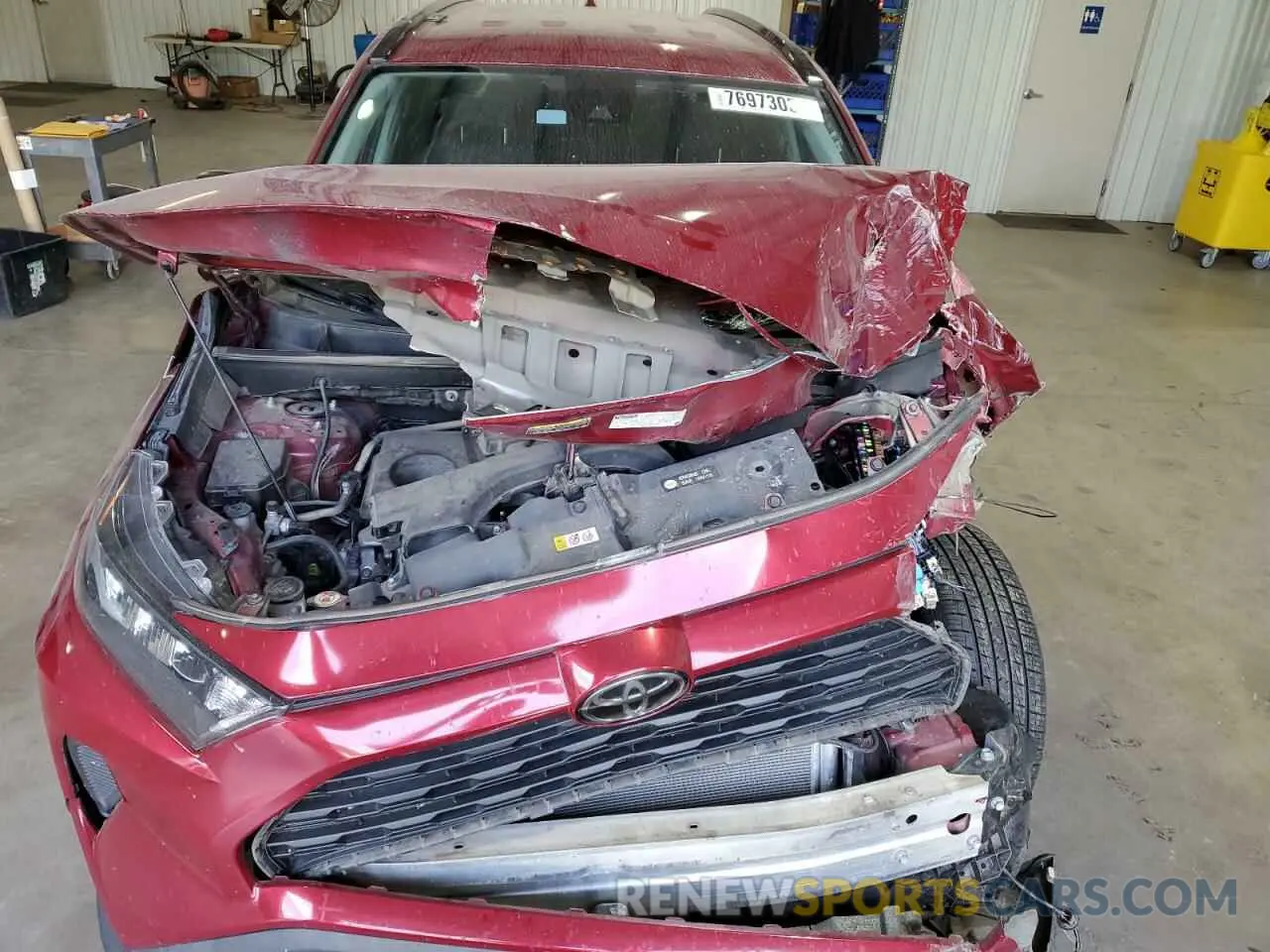 12 fotografías del automóvil dañado 2T3H1RFVXKW047378 TOYOTA RAV4 2019