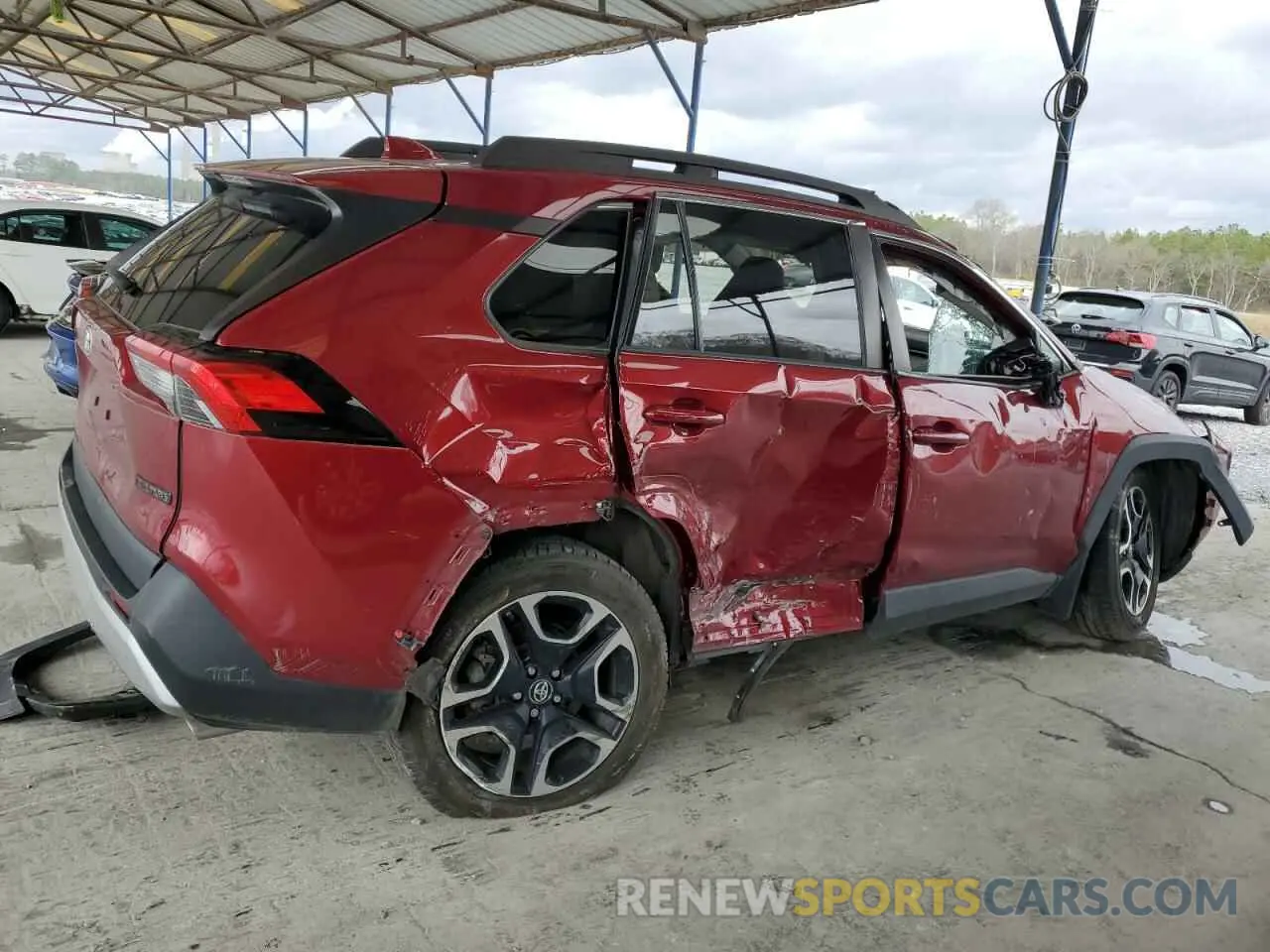 3 fotografías del automóvil dañado 2T3J1RFV0KW033331 TOYOTA RAV4 2019