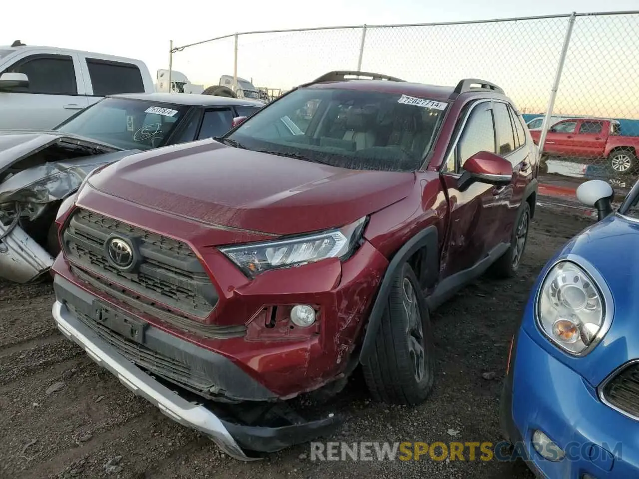 1 fotografías del automóvil dañado 2T3J1RFV1KW012682 TOYOTA RAV4 2019
