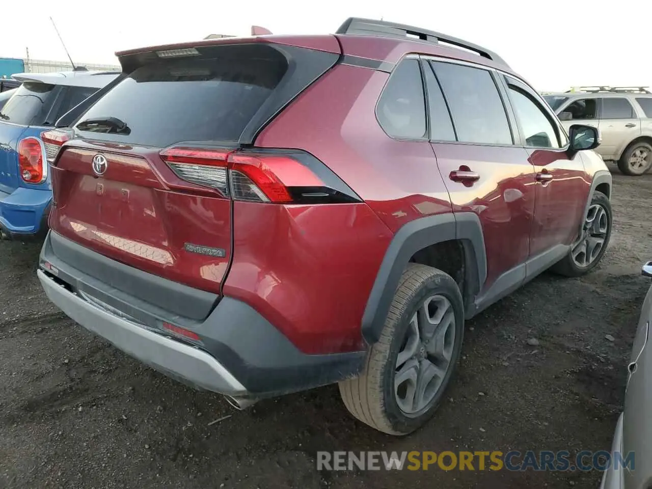 3 fotografías del automóvil dañado 2T3J1RFV1KW012682 TOYOTA RAV4 2019