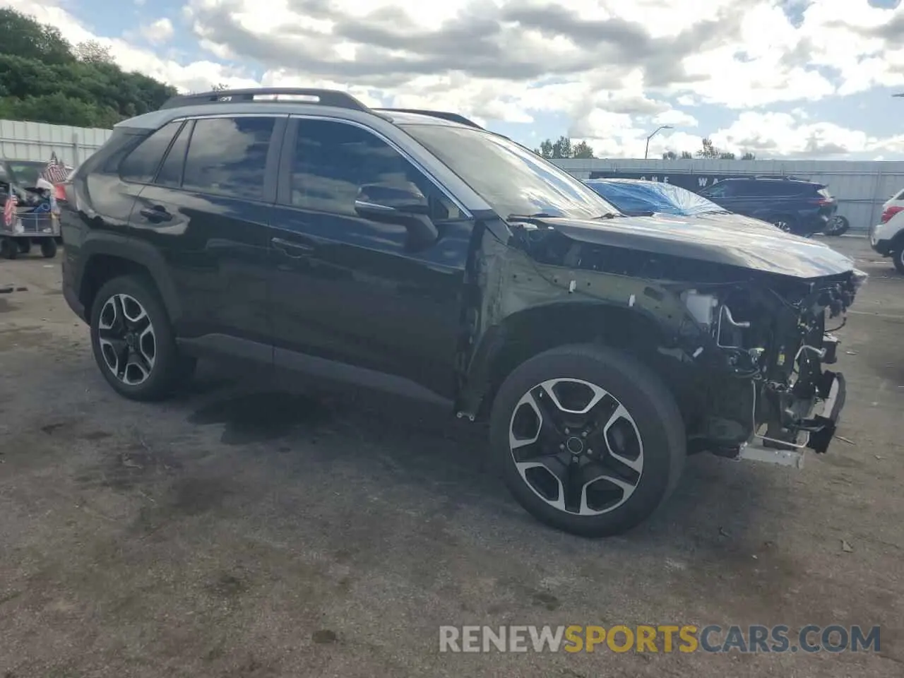 4 fotografías del automóvil dañado 2T3J1RFV6KC014221 TOYOTA RAV4 2019