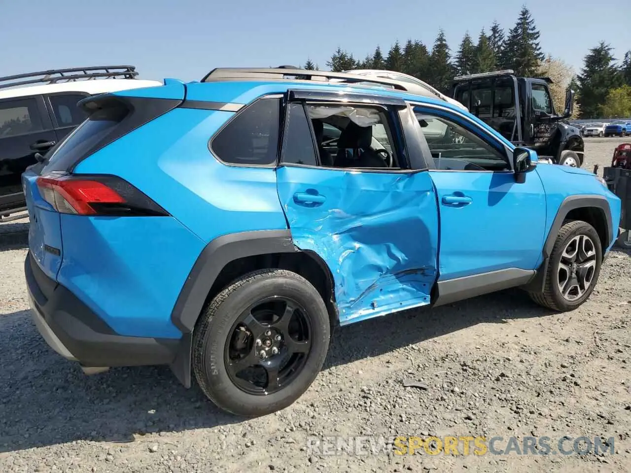 3 fotografías del automóvil dañado 2T3J1RFV6KW002956 TOYOTA RAV4 2019