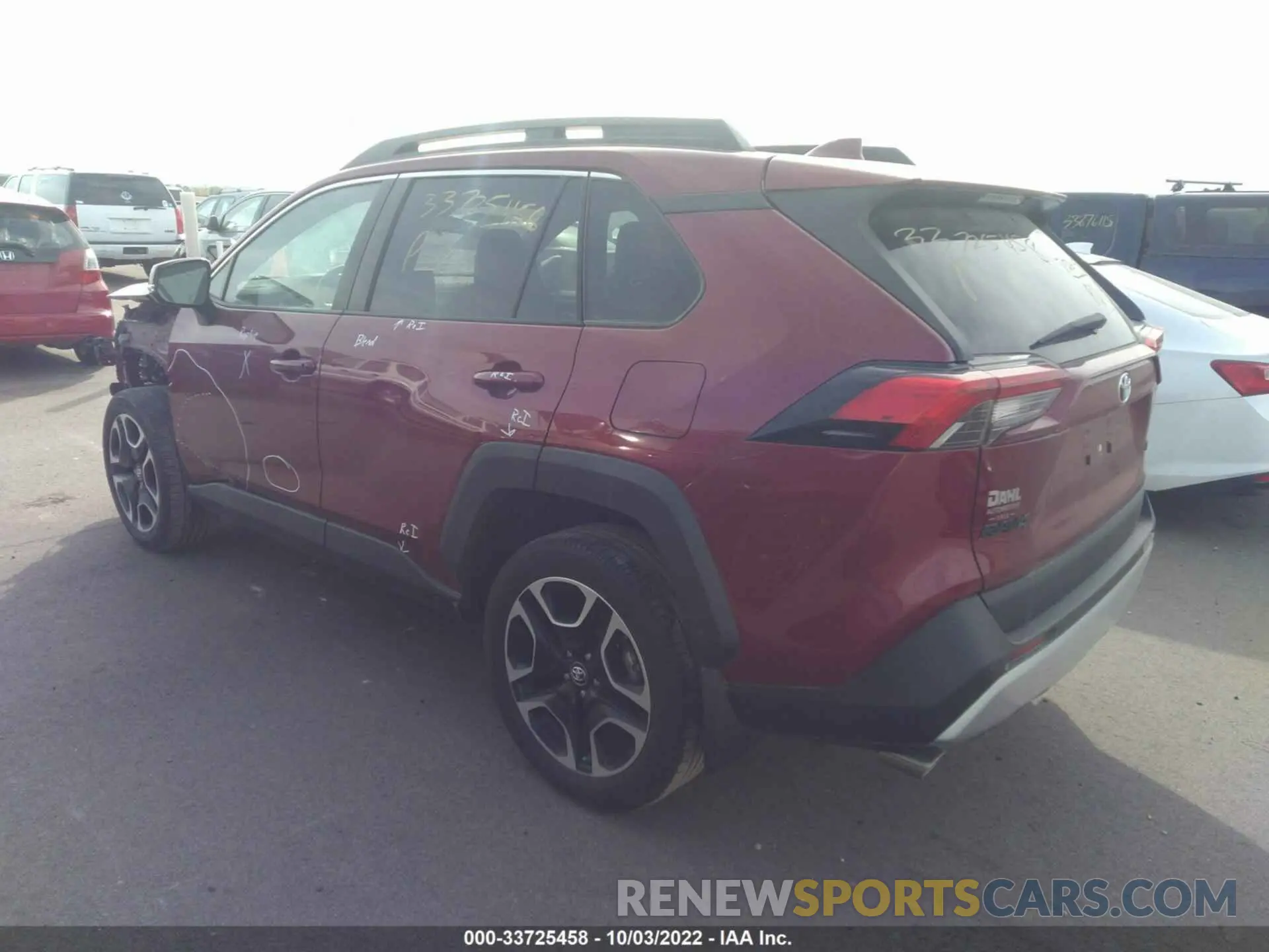 3 fotografías del automóvil dañado 2T3J1RFV6KW023905 TOYOTA RAV4 2019