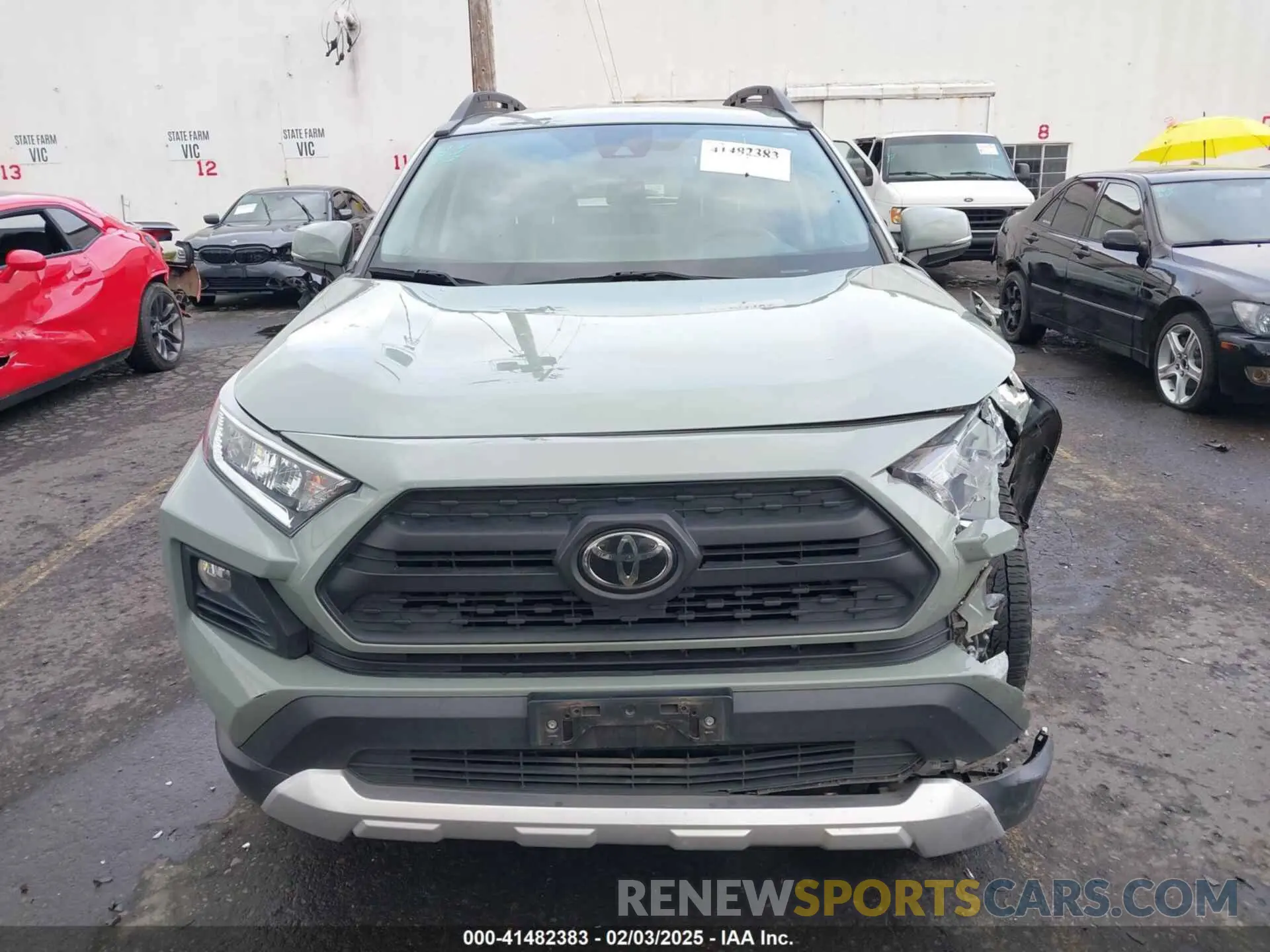 12 fotografías del automóvil dañado 2T3J1RFV8KC002037 TOYOTA RAV4 2019