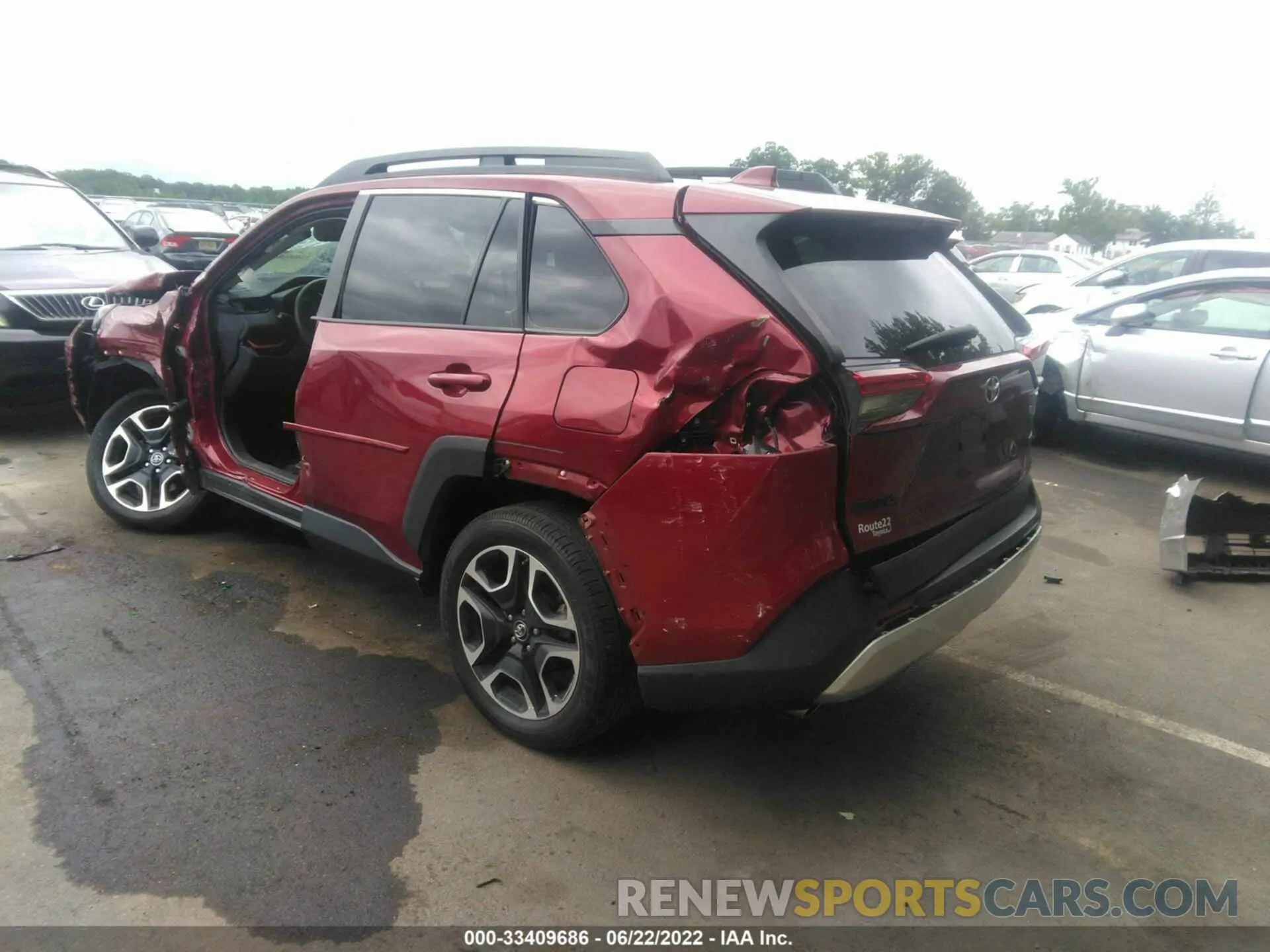 3 fotografías del automóvil dañado 2T3J1RFV9KW021274 TOYOTA RAV4 2019
