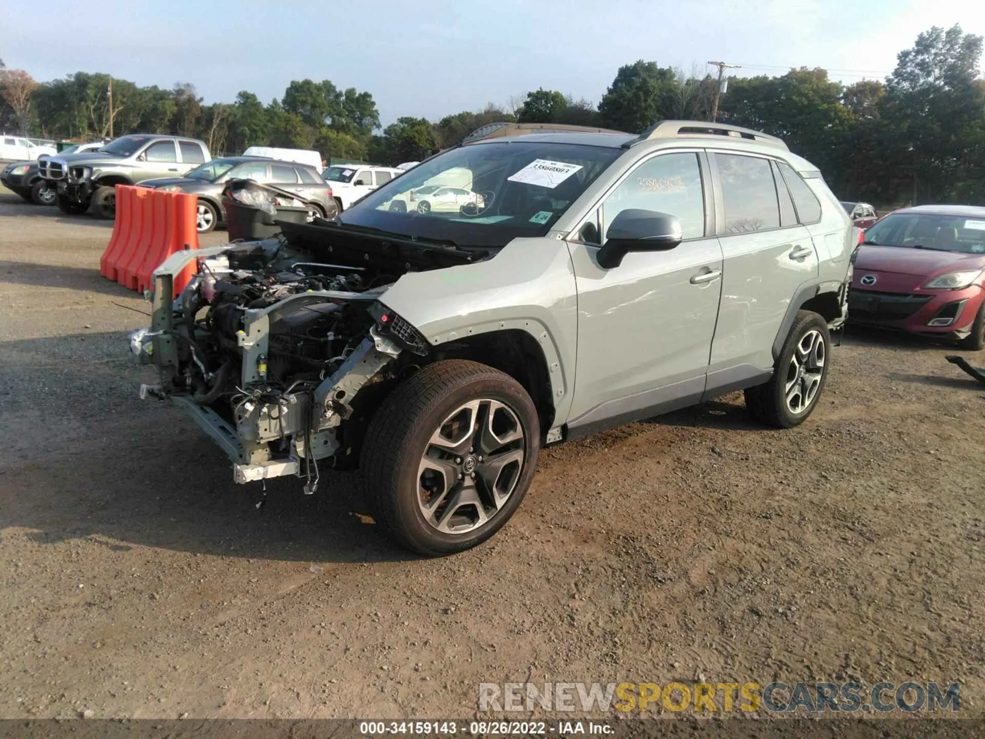 2 fotografías del automóvil dañado 2T3J1RFVXKW011451 TOYOTA RAV4 2019