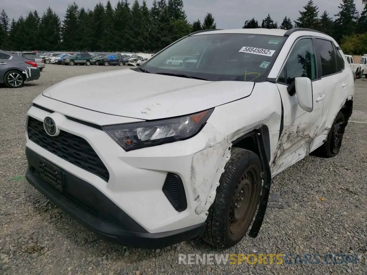 2 fotografías del automóvil dañado 2T3K1RFV1KW004716 TOYOTA RAV4 2019