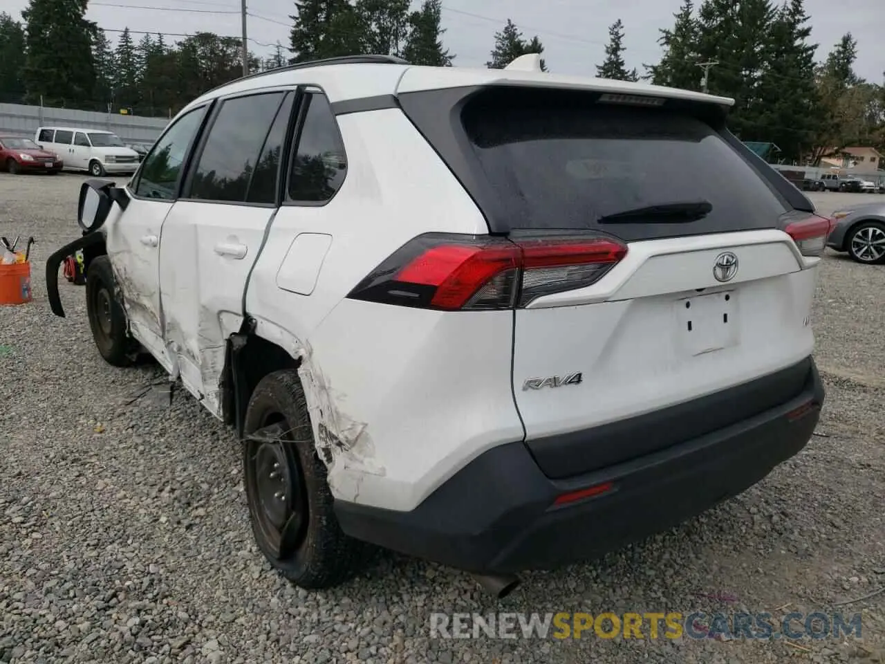 3 fotografías del automóvil dañado 2T3K1RFV1KW004716 TOYOTA RAV4 2019