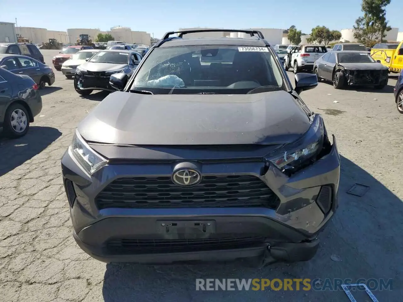 5 fotografías del automóvil dañado 2T3K1RFV6KW033354 TOYOTA RAV4 2019