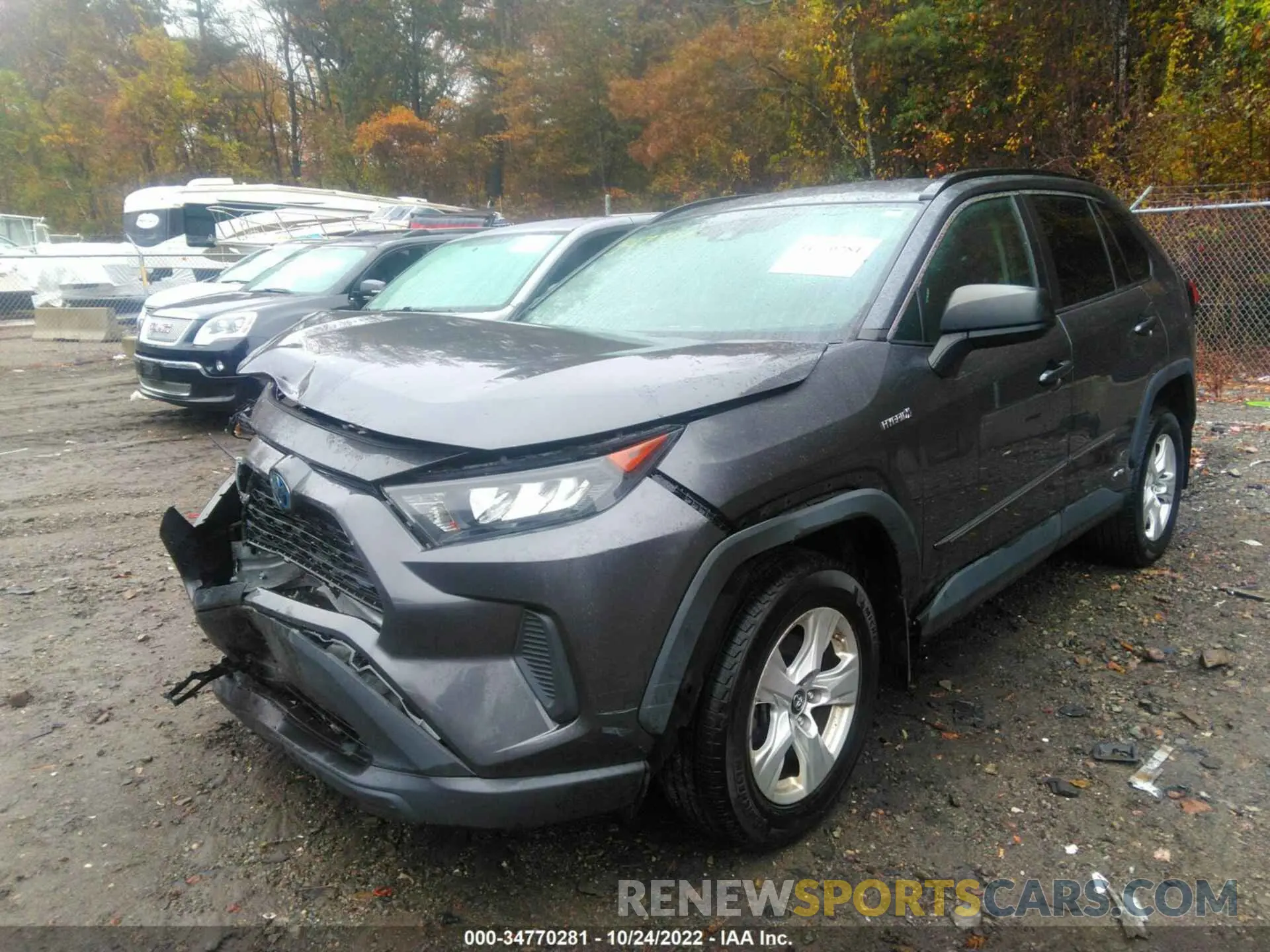 2 fotografías del automóvil dañado 2T3LWRFV1KW011266 TOYOTA RAV4 2019