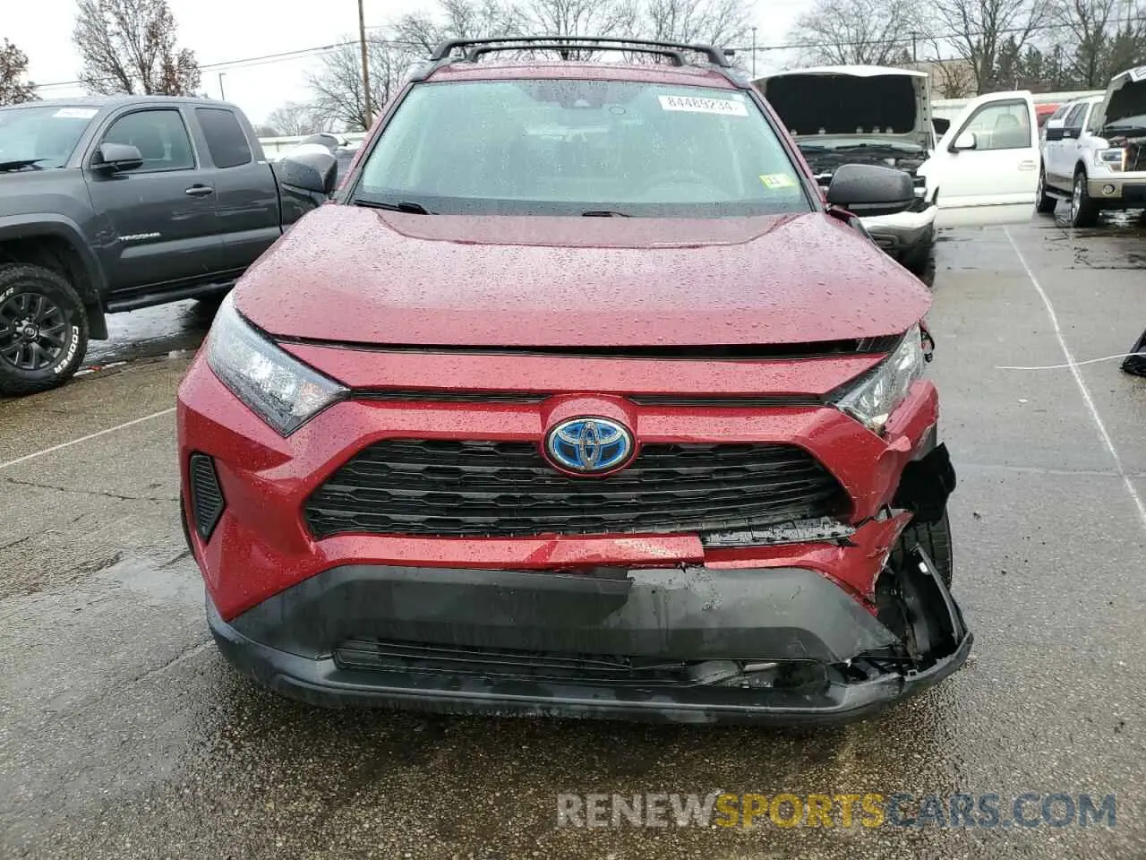 5 fotografías del automóvil dañado 2T3LWRFV4KW042110 TOYOTA RAV4 2019