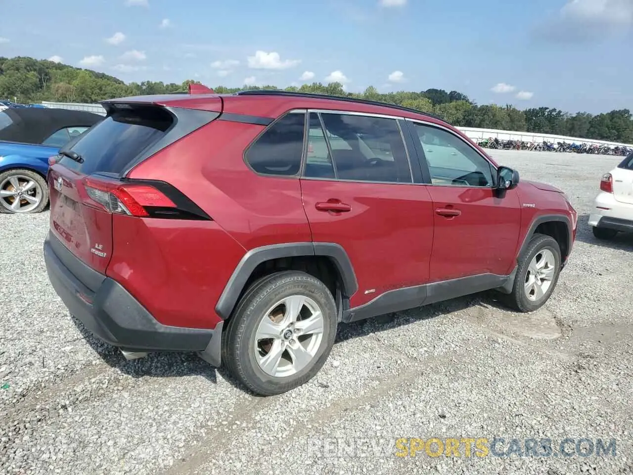 3 fotografías del automóvil dañado 2T3LWRFV9KW007465 TOYOTA RAV4 2019