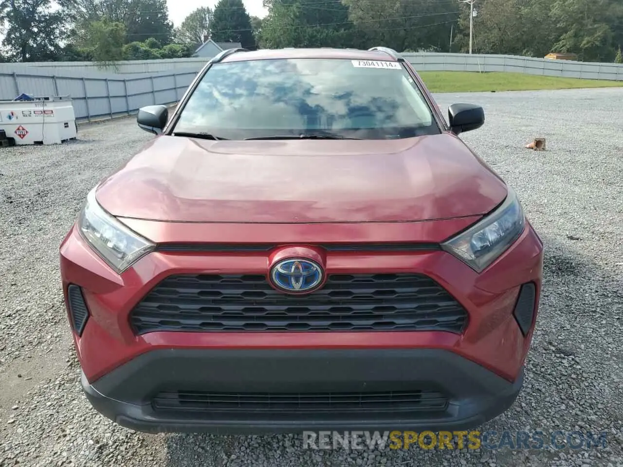 5 fotografías del automóvil dañado 2T3LWRFV9KW007465 TOYOTA RAV4 2019