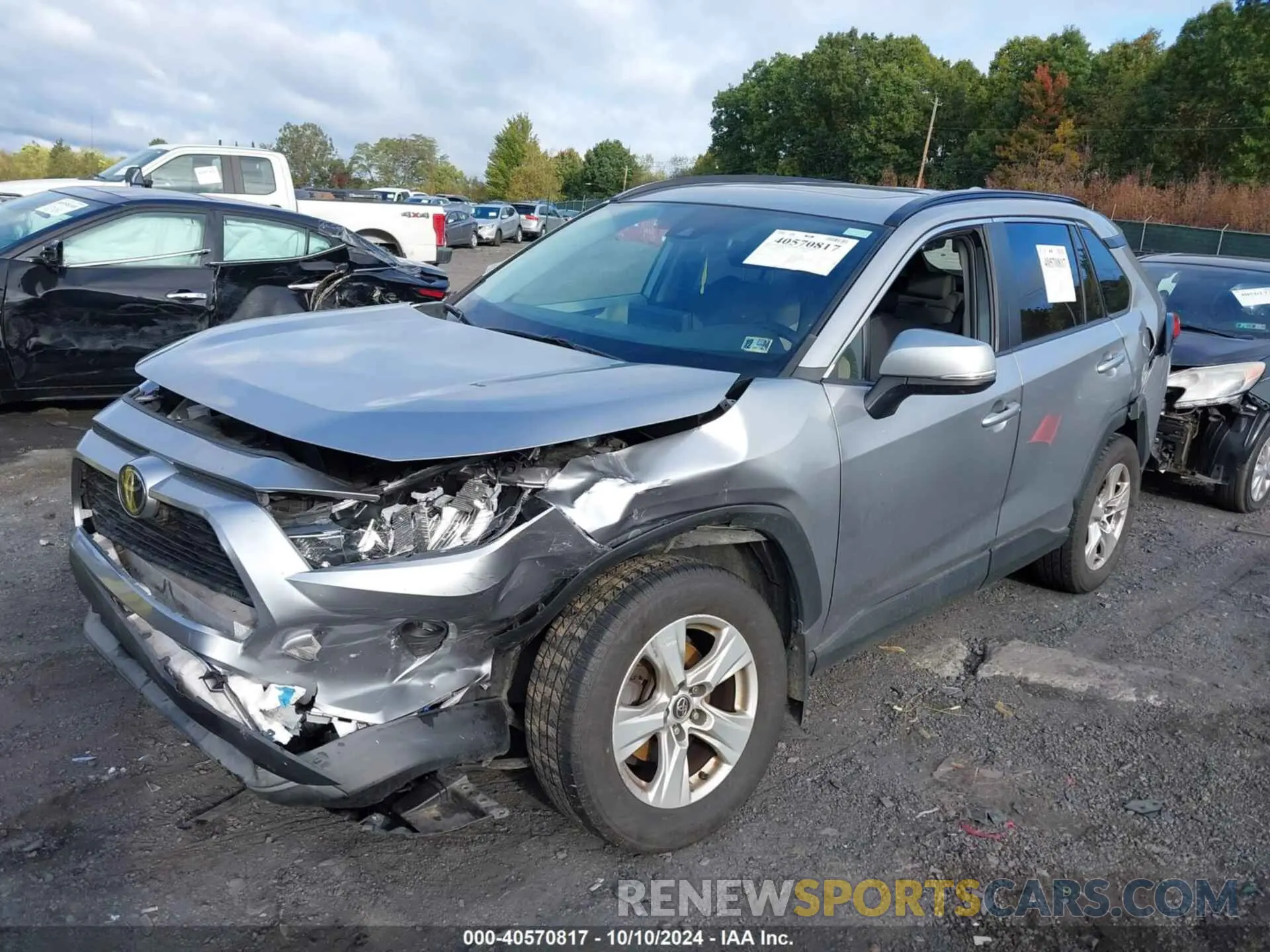 2 fotografías del automóvil dañado 2T3N1RFV3KW019750 TOYOTA RAV4 2019