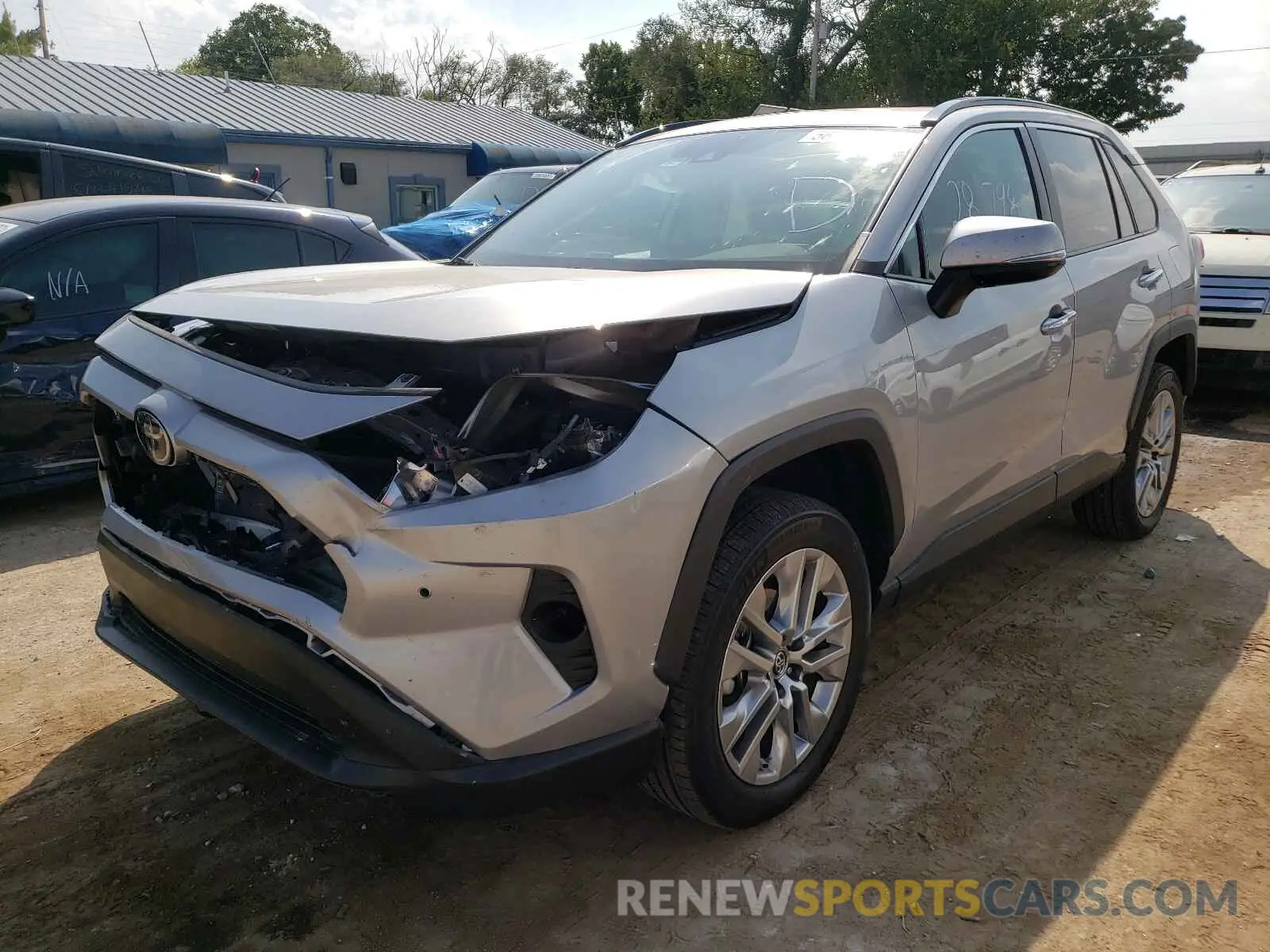 2 fotografías del automóvil dañado 2T3N1RFV4KC060177 TOYOTA RAV4 2019