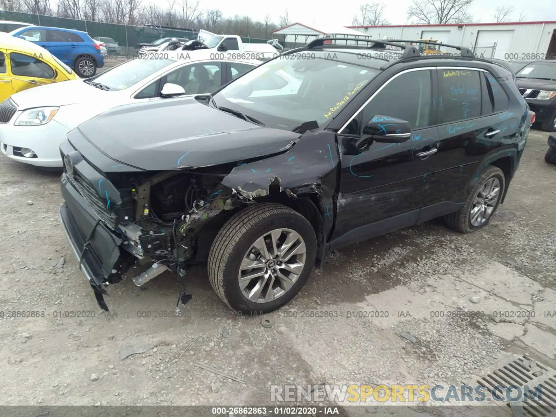 2 fotografías del automóvil dañado 2T3N1RFV6KW046831 TOYOTA RAV4 2019