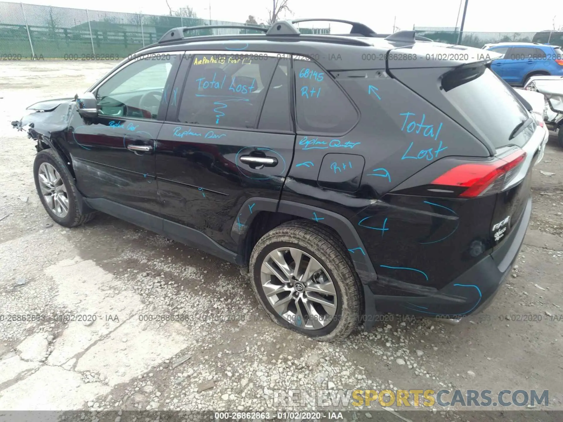 3 fotografías del automóvil dañado 2T3N1RFV6KW046831 TOYOTA RAV4 2019