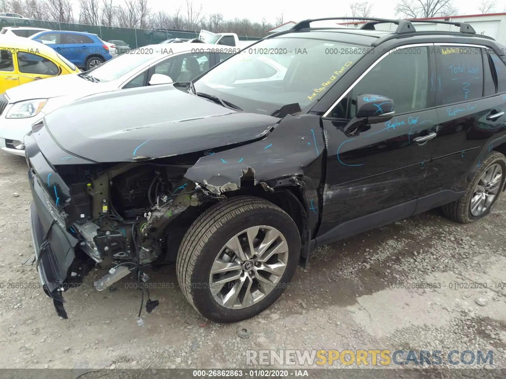 6 fotografías del automóvil dañado 2T3N1RFV6KW046831 TOYOTA RAV4 2019