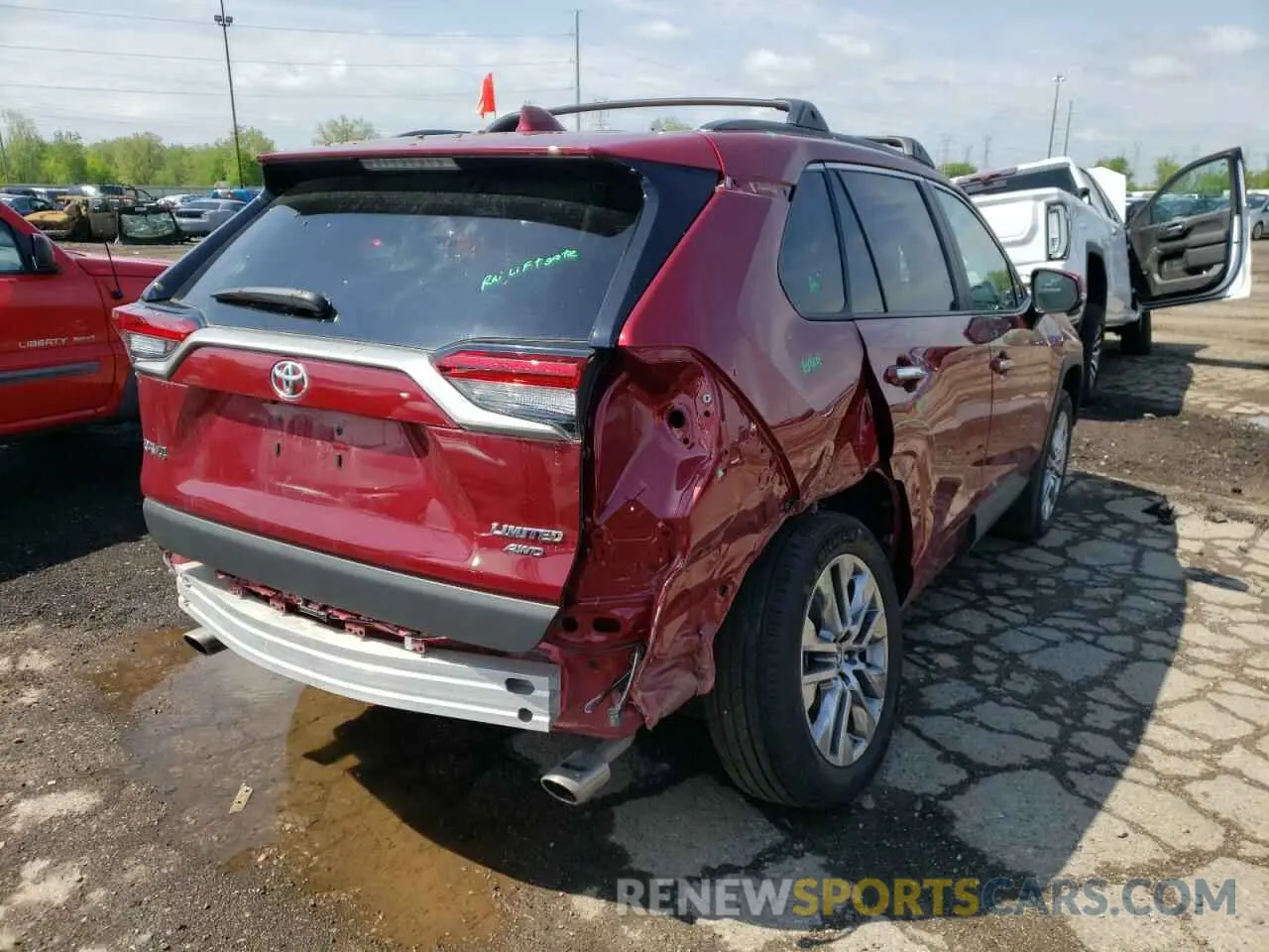 4 fotografías del automóvil dañado 2T3N1RFV8KW062853 TOYOTA RAV4 2019