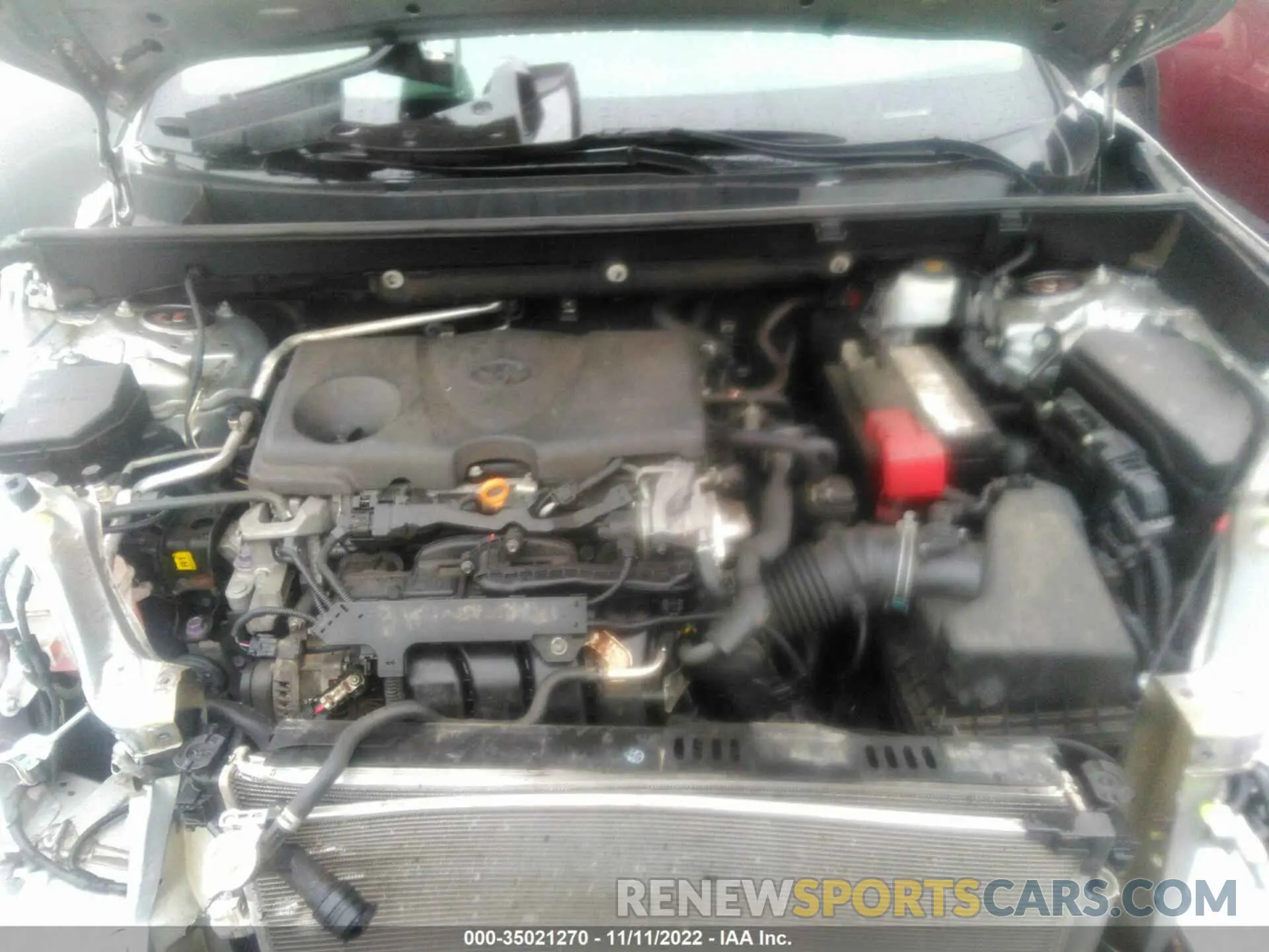 10 fotografías del automóvil dañado 2T3P1RFV2KC014243 TOYOTA RAV4 2019