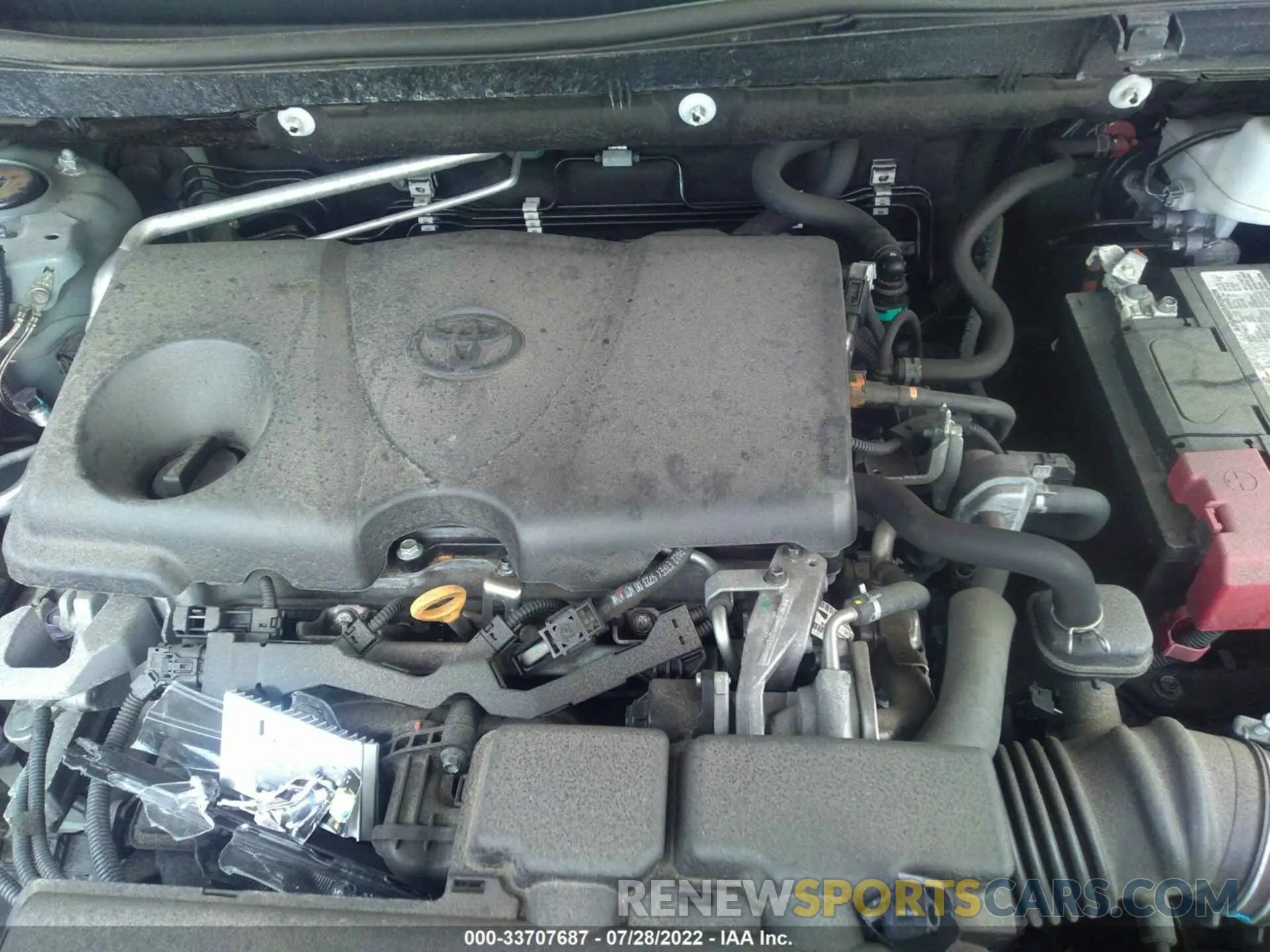 10 fotografías del automóvil dañado 2T3P1RFV2KC042527 TOYOTA RAV4 2019