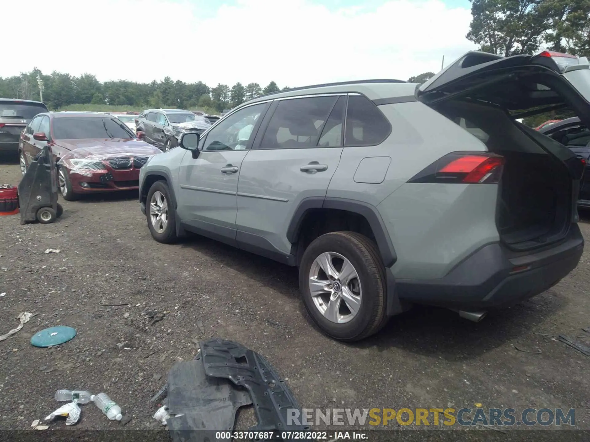 3 fotografías del automóvil dañado 2T3P1RFV2KC042527 TOYOTA RAV4 2019