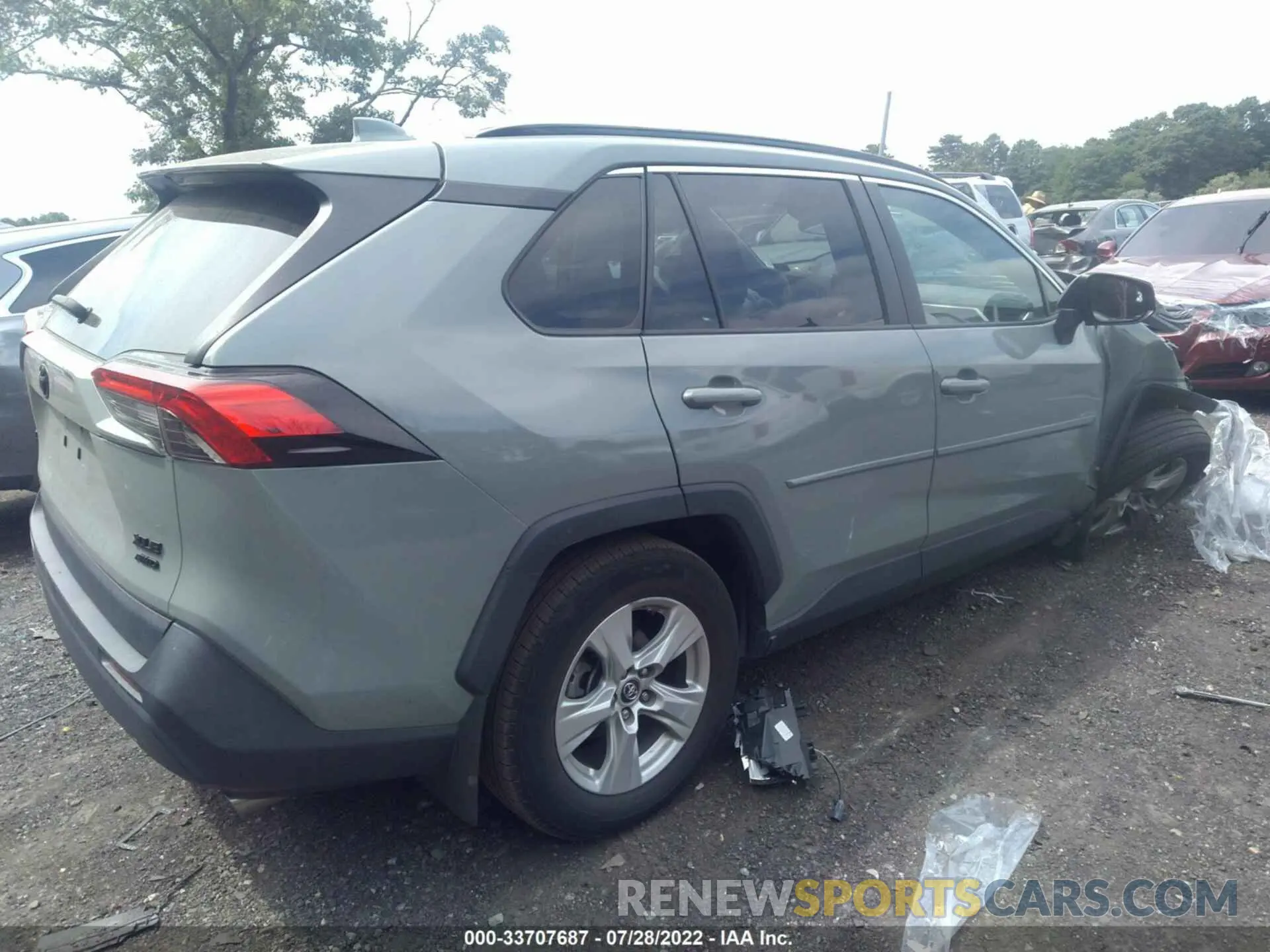 4 fotografías del automóvil dañado 2T3P1RFV2KC042527 TOYOTA RAV4 2019