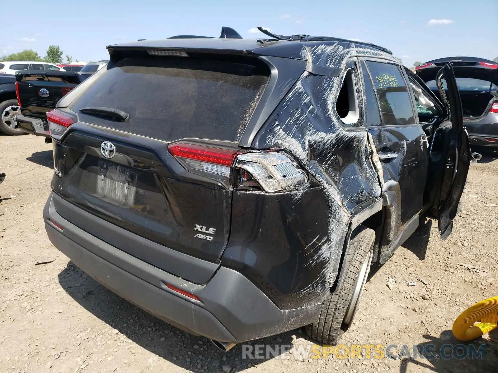 4 fotografías del automóvil dañado 2T3P1RFV6KW016222 TOYOTA RAV4 2019