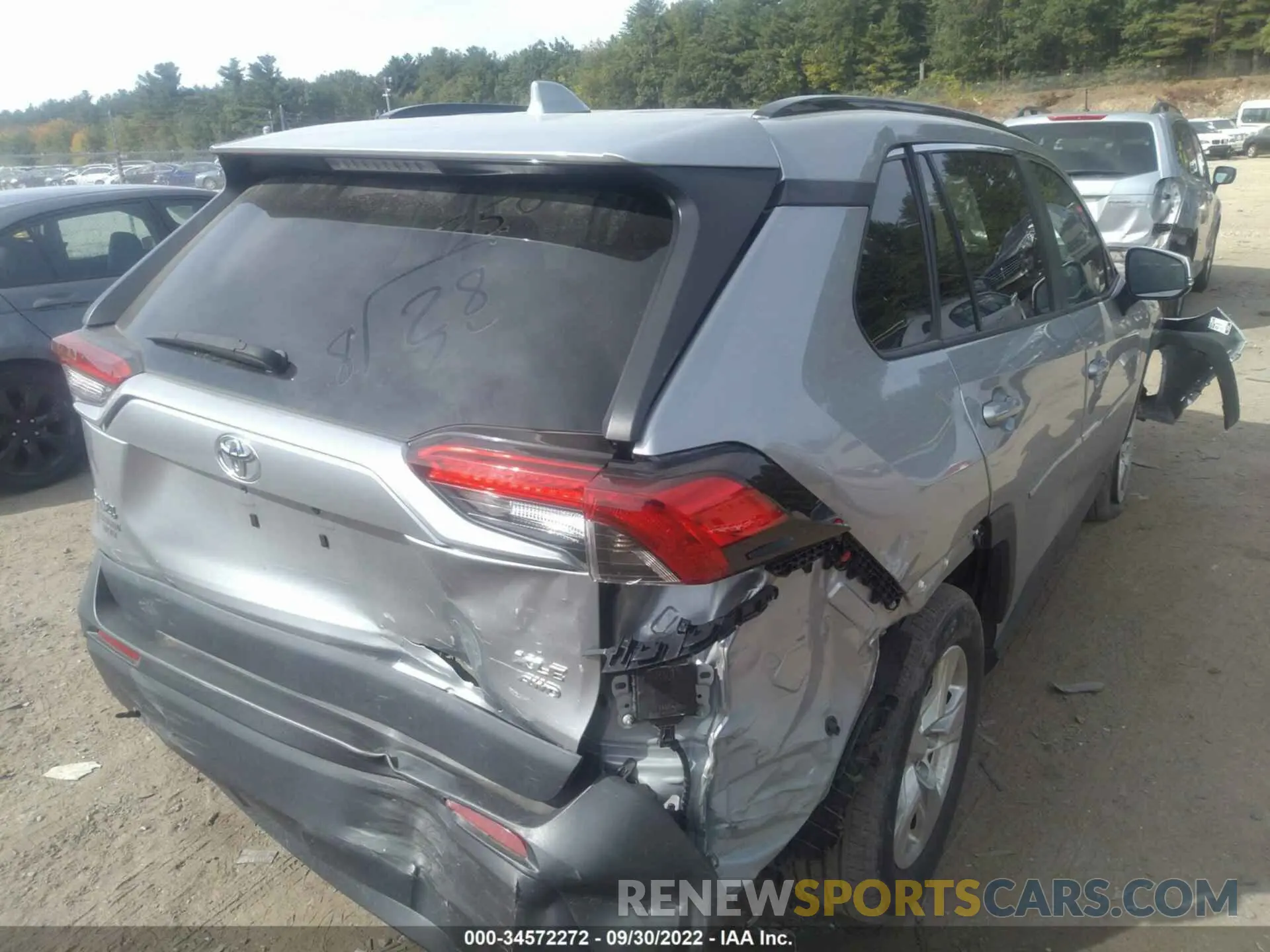 4 fotografías del automóvil dañado 2T3P1RFV7KC044094 TOYOTA RAV4 2019