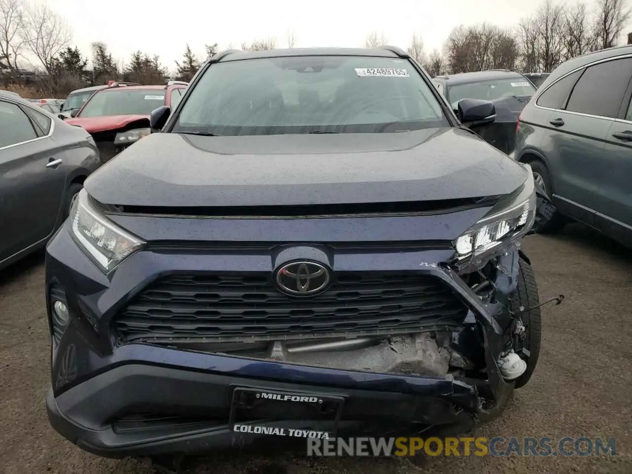 5 fotografías del automóvil dañado 2T3P1RFV7KW018688 TOYOTA RAV4 2019