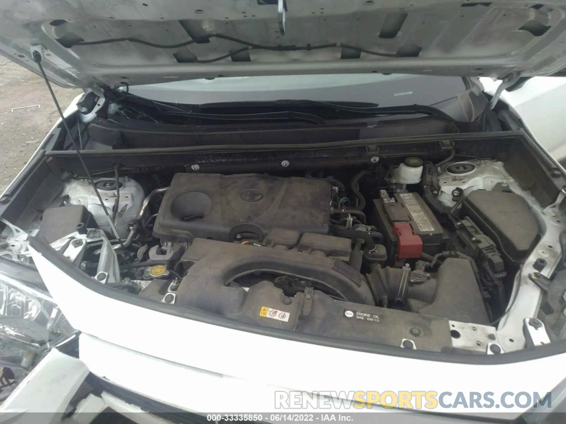 10 fotografías del automóvil dañado 2T3P1RFV7KW043946 TOYOTA RAV4 2019