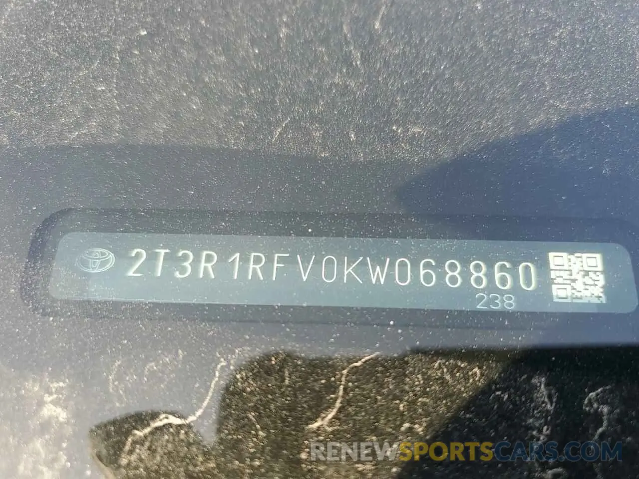 14 fotografías del automóvil dañado 2T3R1RFV0KW068860 TOYOTA RAV4 2019
