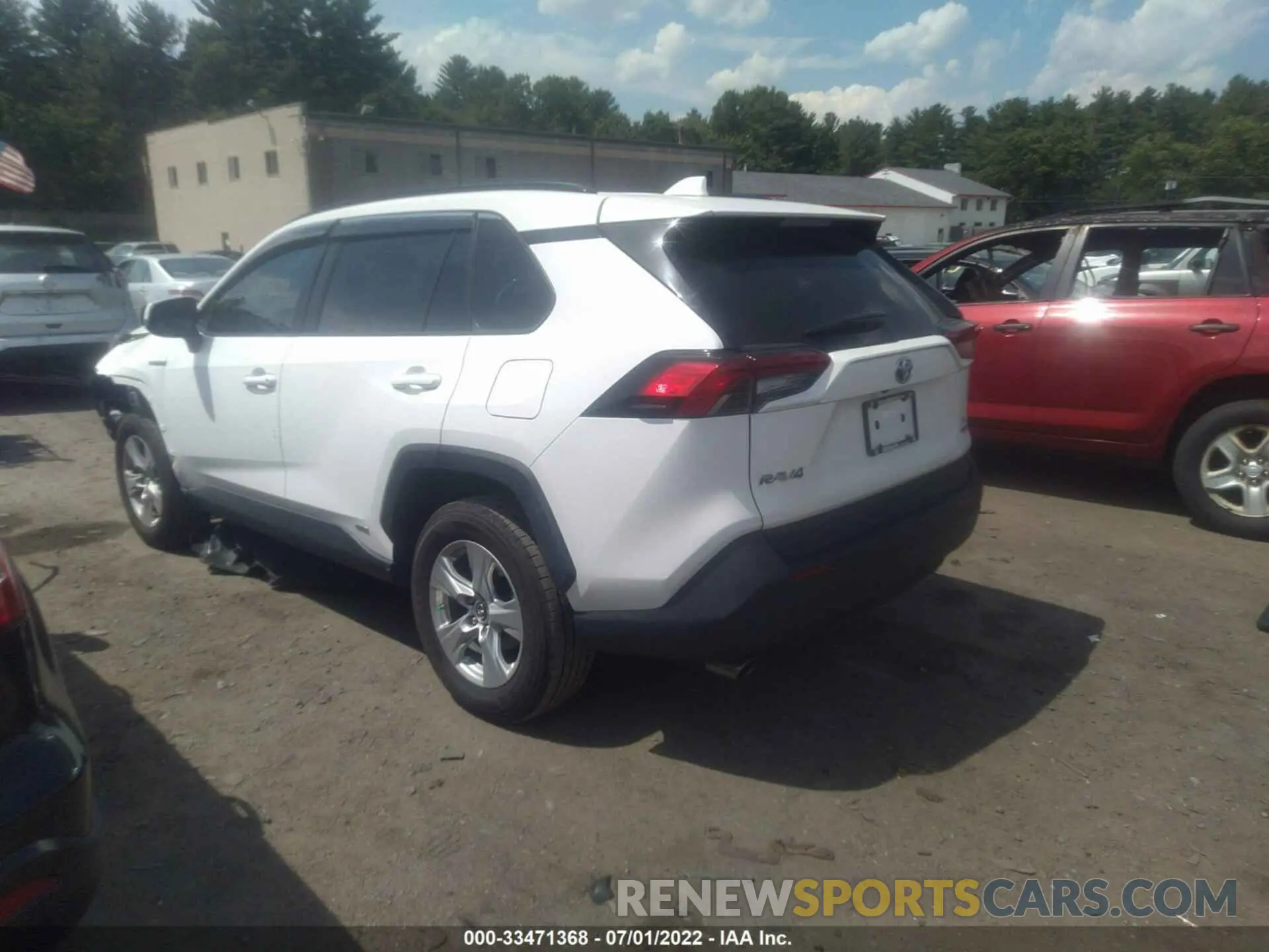 3 fotografías del automóvil dañado 2T3RWRFV0KW002603 TOYOTA RAV4 2019