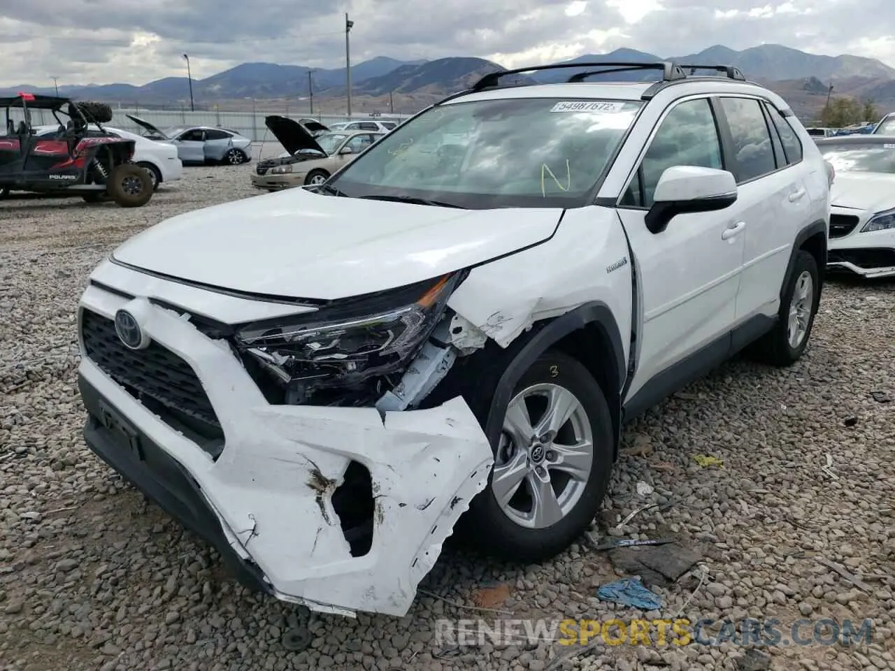 2 fotografías del automóvil dañado 2T3RWRFV0KW016520 TOYOTA RAV4 2019