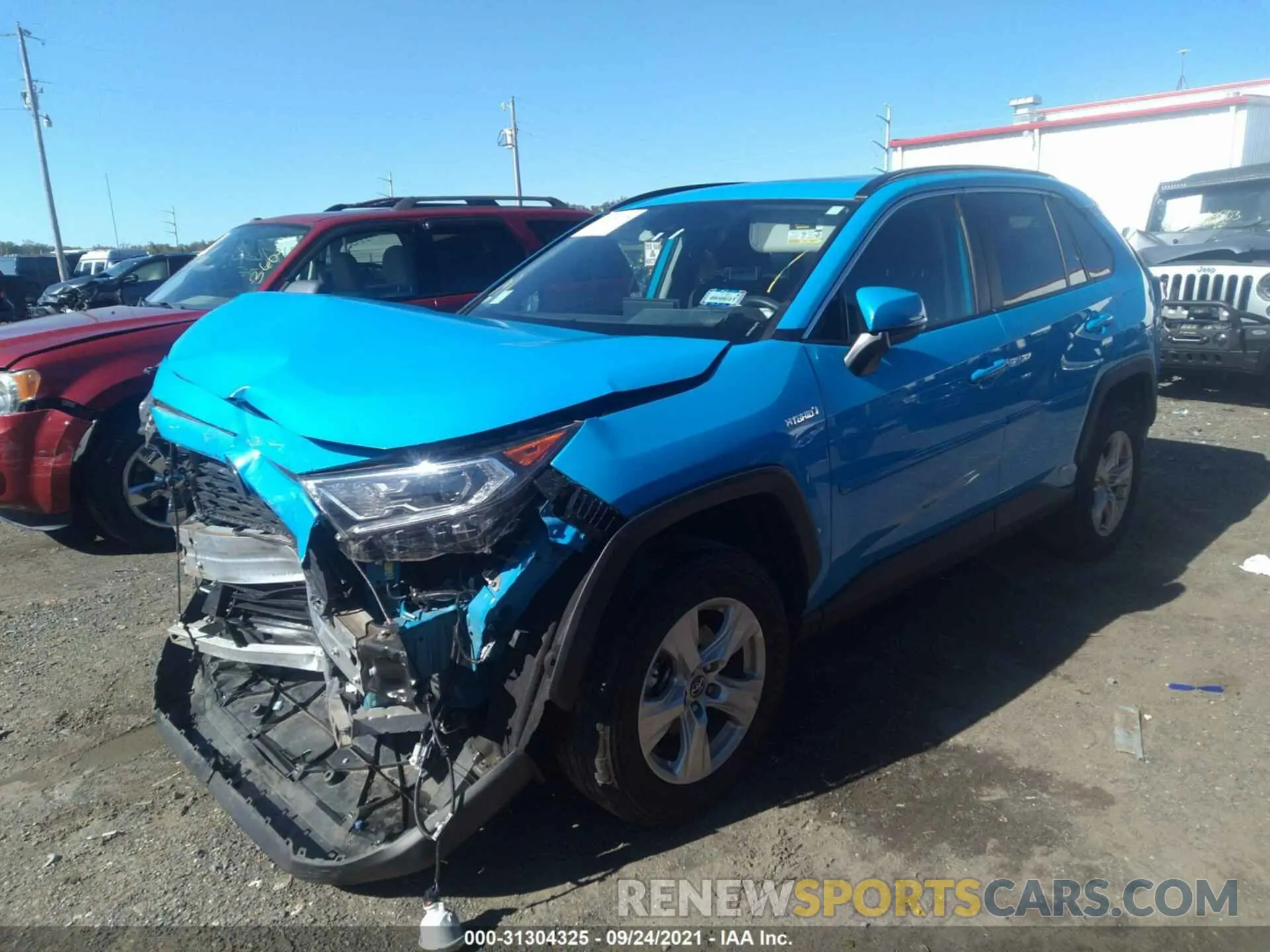 2 fotografías del automóvil dañado 2T3RWRFV0KW023564 TOYOTA RAV4 2019