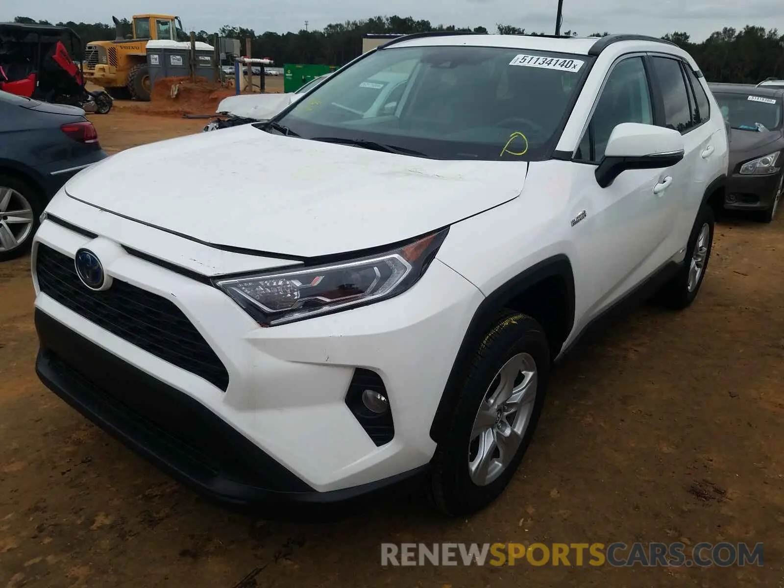 2 fotografías del automóvil dañado 2T3RWRFV0KW025220 TOYOTA RAV4 2019