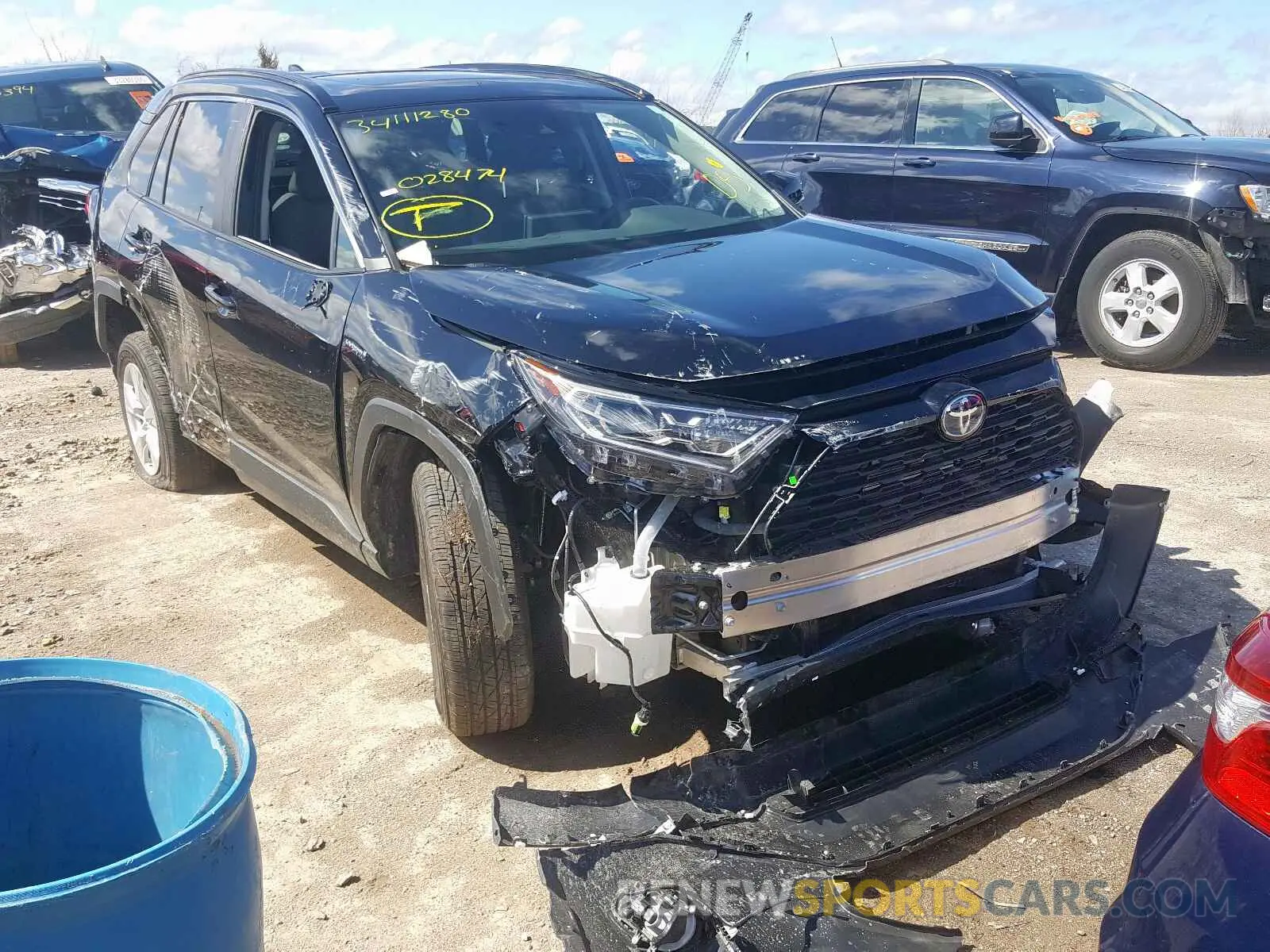 1 fotografías del automóvil dañado 2T3RWRFV2KW028474 TOYOTA RAV4 2019