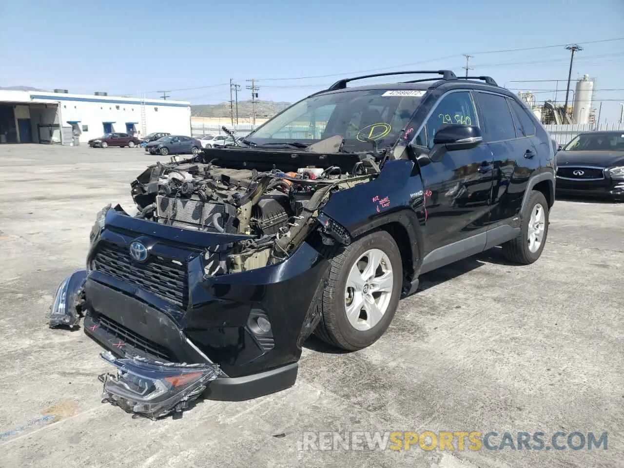 2 fotografías del automóvil dañado 2T3RWRFV2KW041709 TOYOTA RAV4 2019