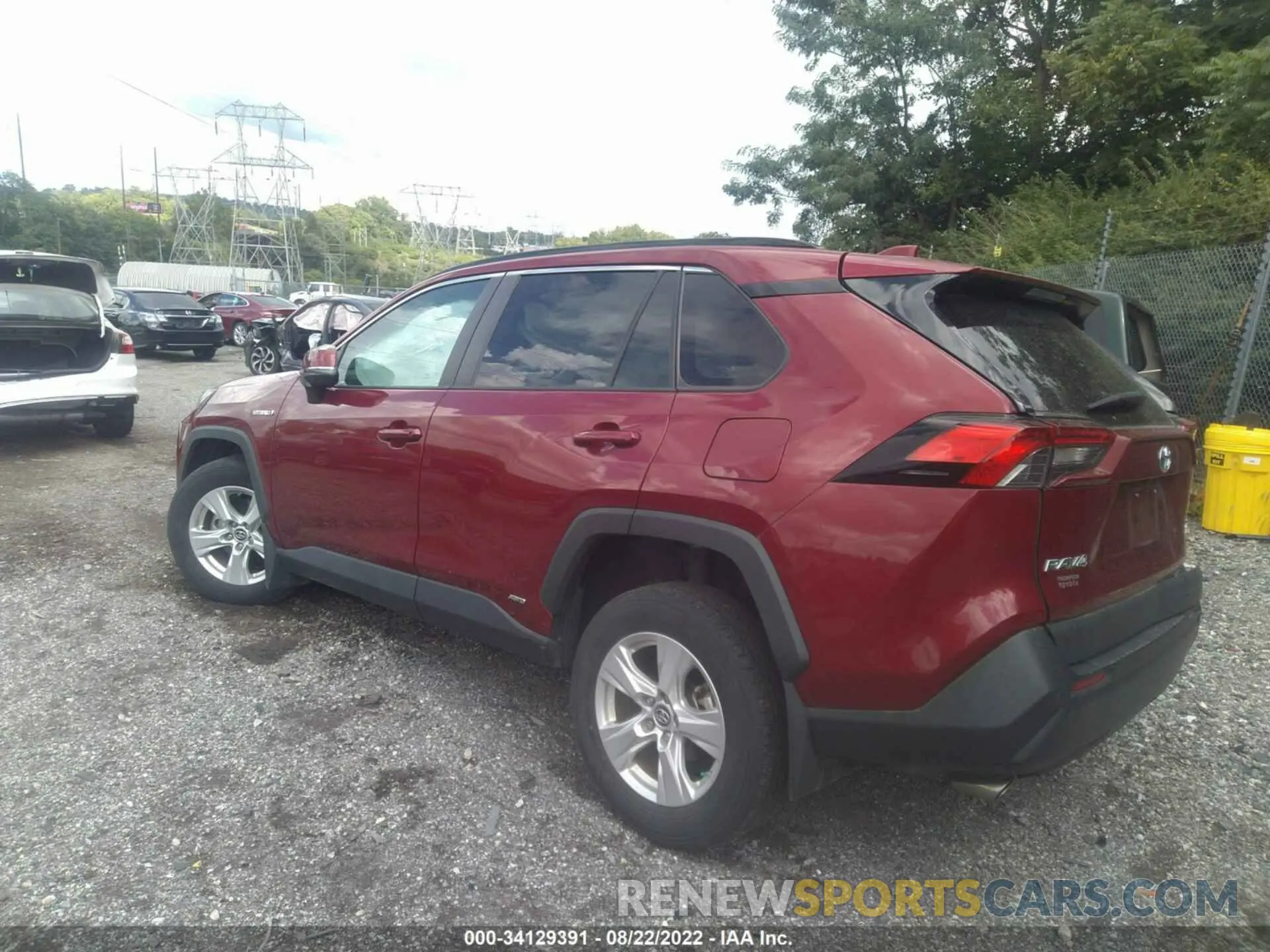 3 fotografías del automóvil dañado 2T3RWRFV3KW019573 TOYOTA RAV4 2019