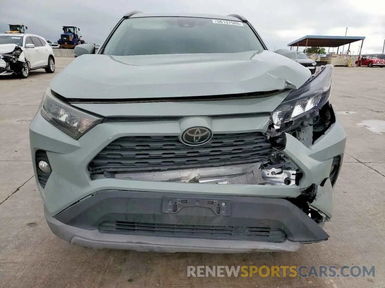 5 fotografías del automóvil dañado 2T3W1RFV4KW016070 TOYOTA RAV4 2019