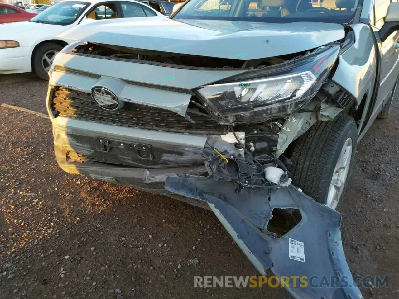 9 fotografías del automóvil dañado 2T3W1RFV5KC033221 TOYOTA RAV4 2019