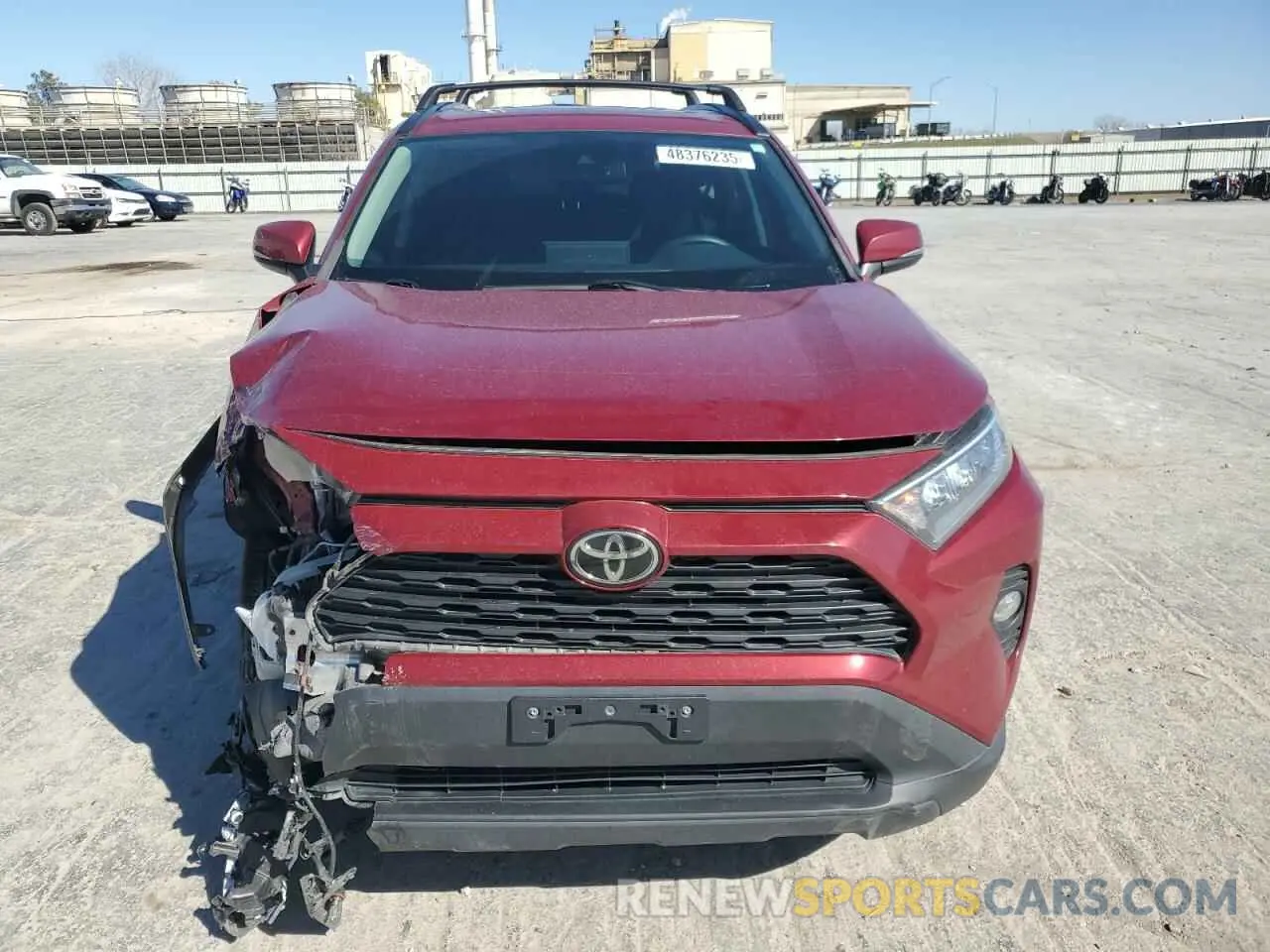 5 fotografías del automóvil dañado 2T3W1RFV7KC002911 TOYOTA RAV4 2019