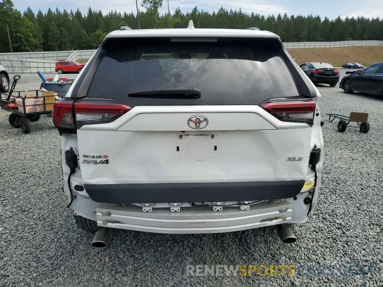 6 fotografías del automóvil dañado 2T3W1RFVXKC017757 TOYOTA RAV4 2019