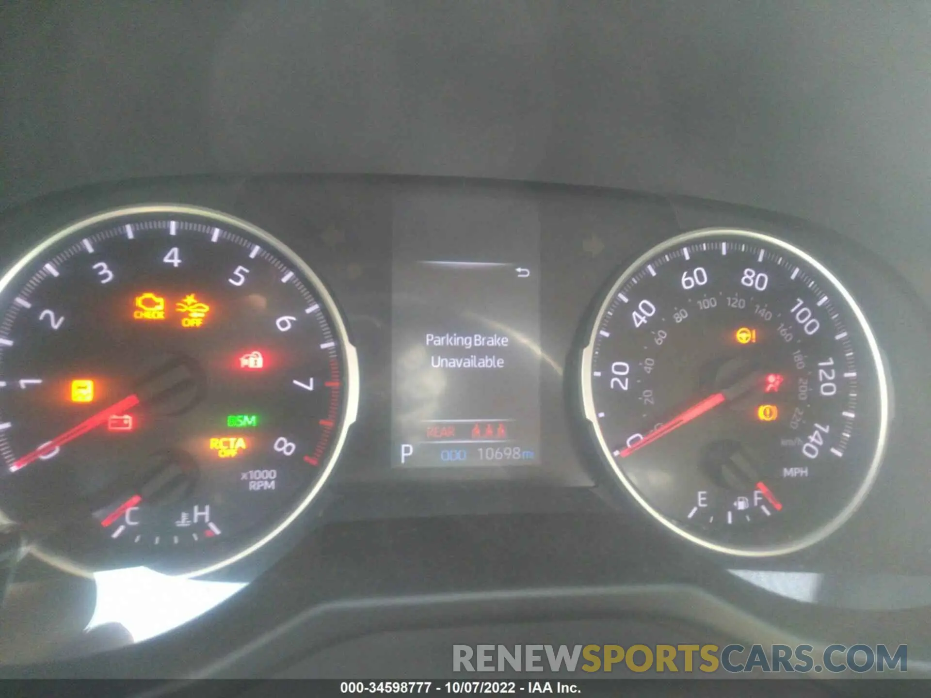 7 fotografías del automóvil dañado 2T3W1RFVXKC032078 TOYOTA RAV4 2019