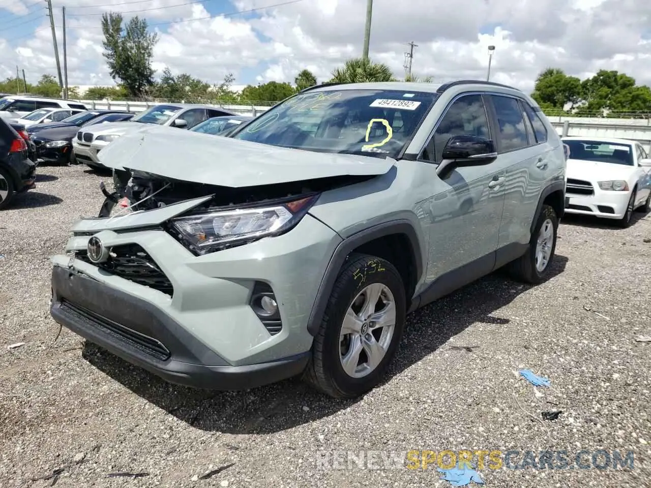 2 fotografías del automóvil dañado 2T3W1RFVXKW001914 TOYOTA RAV4 2019