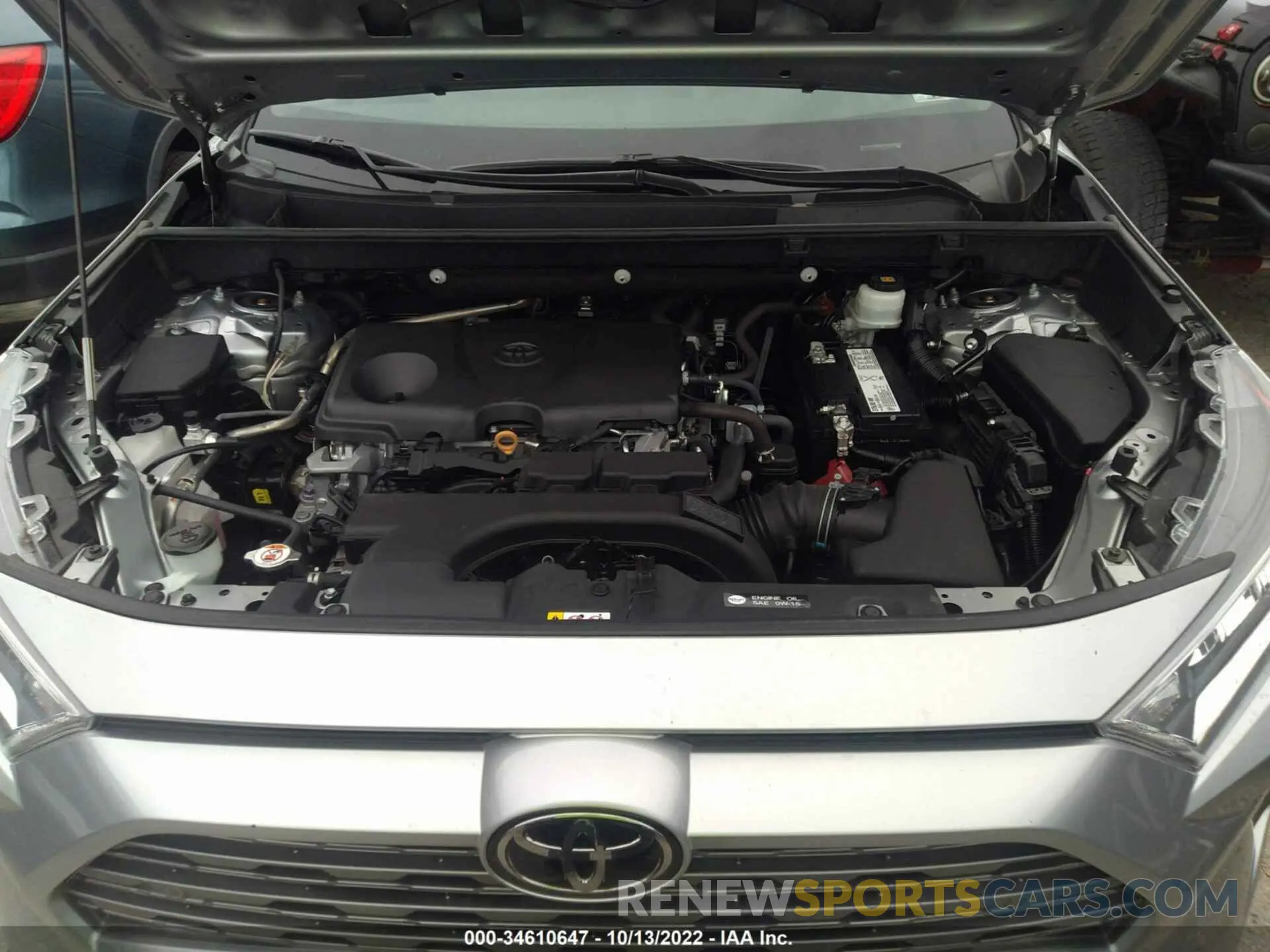 10 fotografías del automóvil dañado 2T3Y1RFV4KC006858 TOYOTA RAV4 2019
