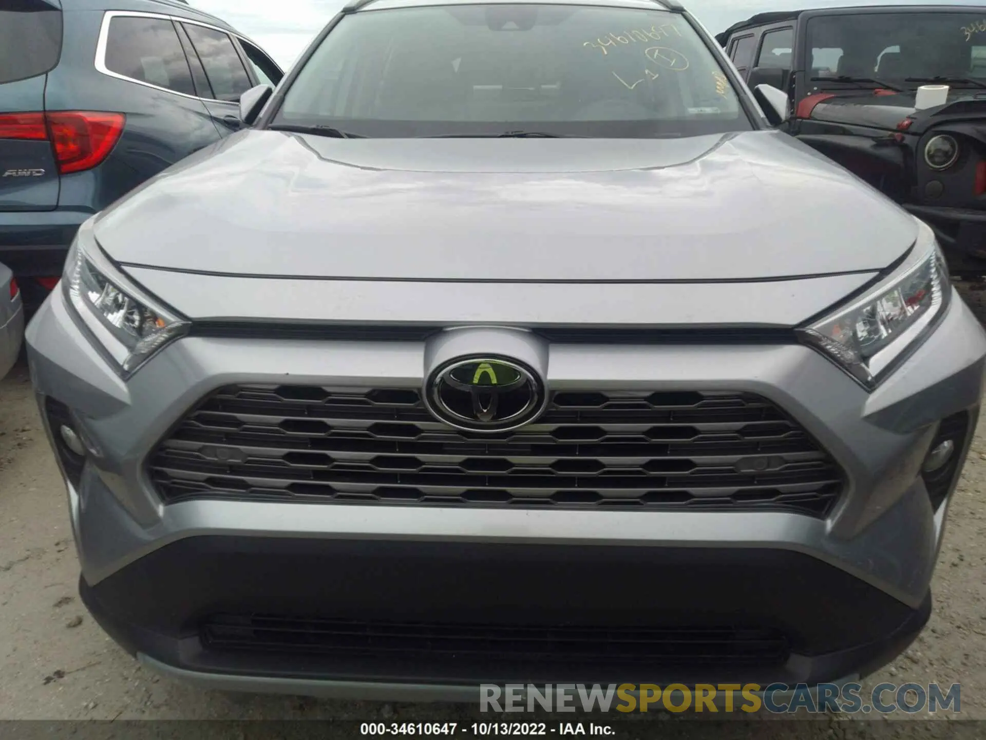 6 fotografías del automóvil dañado 2T3Y1RFV4KC006858 TOYOTA RAV4 2019