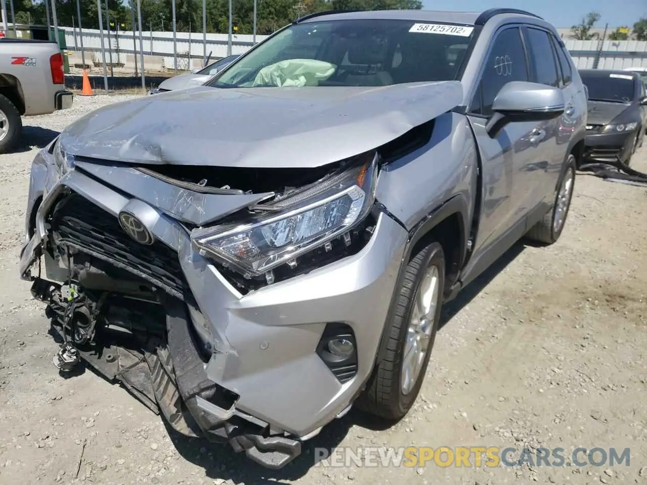 2 fotografías del automóvil dañado JTMA1RFV0KD026991 TOYOTA RAV4 2019