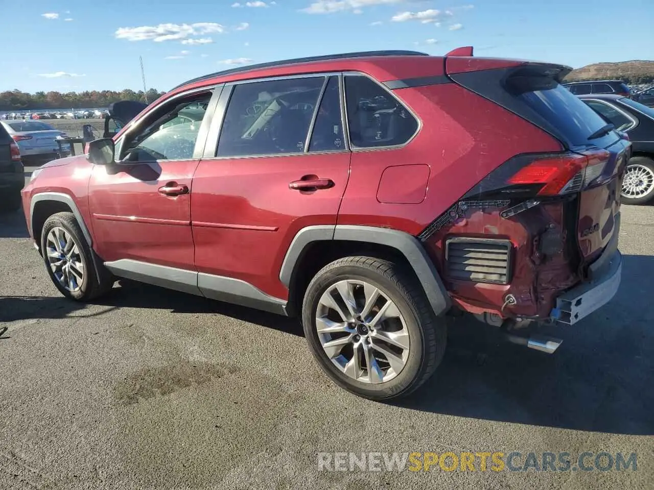 2 fotografías del automóvil dañado JTMA1RFV1KD040978 TOYOTA RAV4 2019
