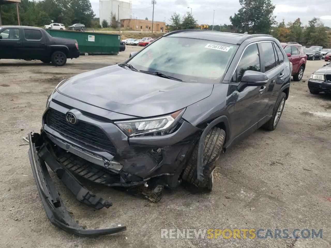 2 fotografías del automóvil dañado JTMA1RFV2KD504554 TOYOTA RAV4 2019